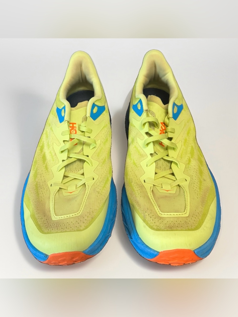 Hoka One One Speedgoat 5 Men Sz 14 D Thyme Fiesta Trail Running Shoes 1123157